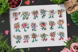 Funny Character Ramen Japanese Food